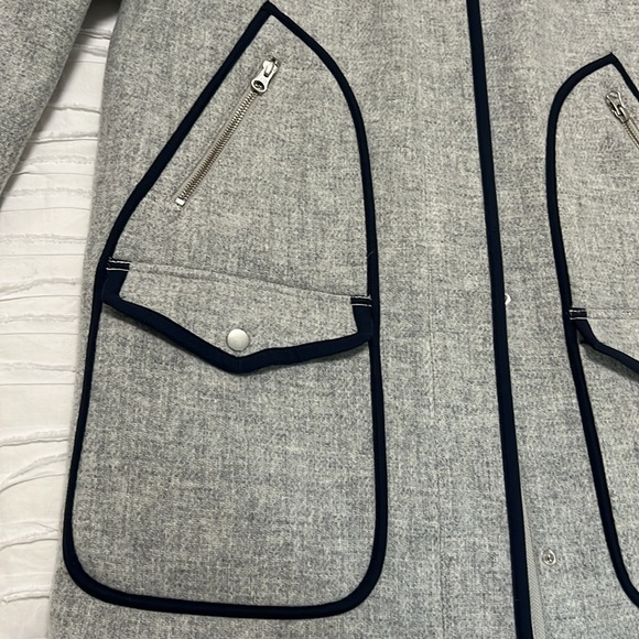 NWT J Crew Summit Parka in Italian Stadium Cloth Wool Size 4 - Picture 7 of 10